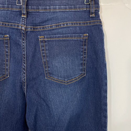 Children’s Place Girls 13 Blue Denim Dark Wash Super Skinny Jeans Pre Owned - Picture 11 of 11