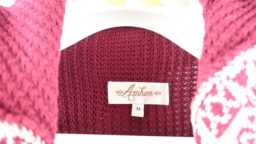Arnhem "Toronto" cardigan/duster in port wine size M/UK12 - Picture 5 of 10