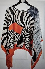 Zebra/African print caftan