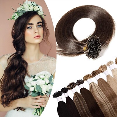 20 Zoll SEGO Pre Bonded U Tip Hair Extensions Echthaar 200 Strähnen [#2
