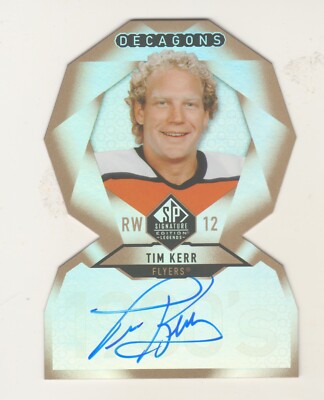 2020-21 UD SP SIGNATURE EDITION LEGENDS DECAGONS AUTOGRAPH TIM KERR ON ...