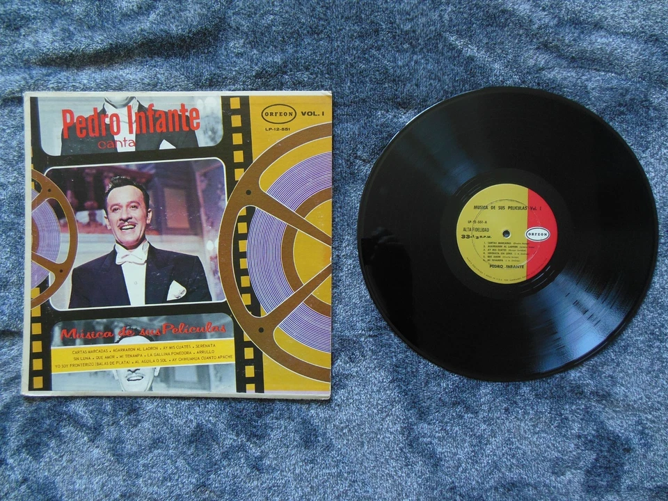 PEDRO INFANTE - Canta Música De Sus Peliculas, Vol 1 Mono on Orfeon - Excellent+ Foto 2 de 4