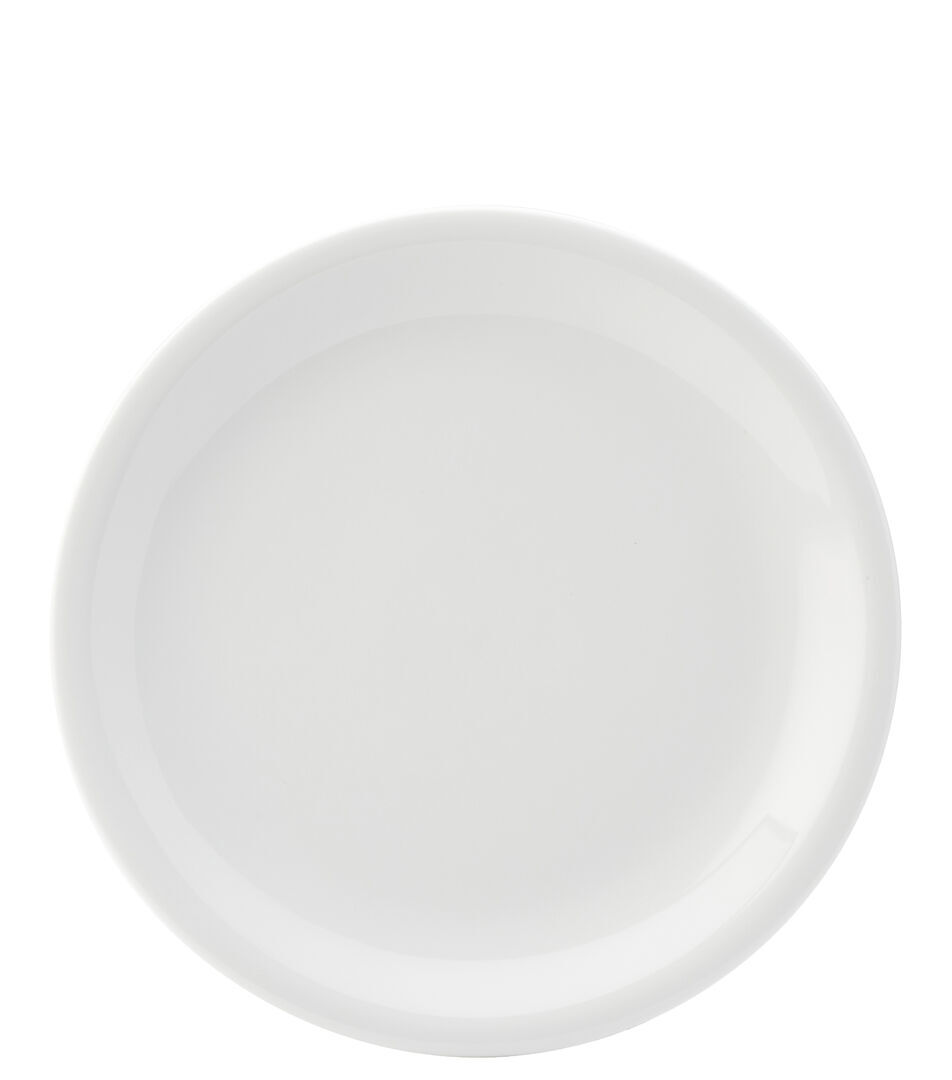 Titan Core Porcelain Plate White Serving Narrow Rimmed 10.25"" (26Cm) Pack Of 6
