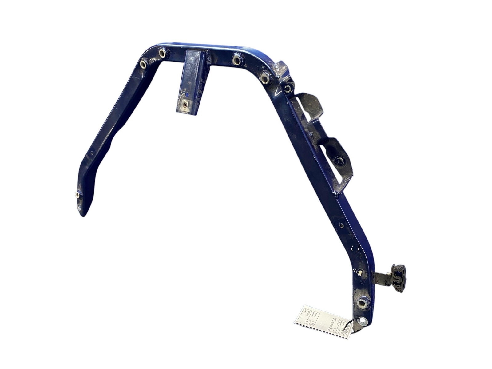 2008-2014 FERRARI CALIFORNIA FRONT ENGINE BAY DIAGONAL SUPPORT V BRACE RAIL BLUE
