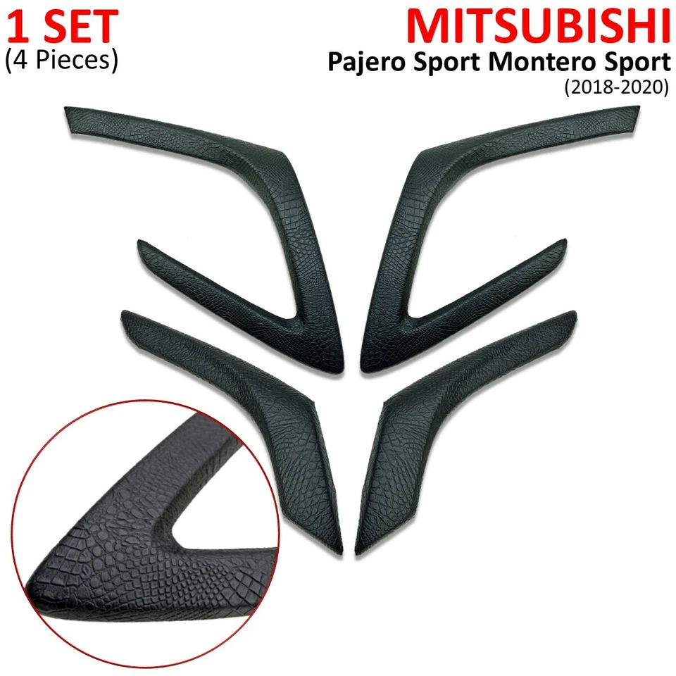 For Mitsubishi Pajero Montero Sport 2016 19 Interior Door Handle Cover Leather — 第 3/4 张图片