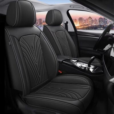 For Nissan Sentra 2008-2024 Seat Covers Car  Cushion Pad 5-Sits Leather Full Set