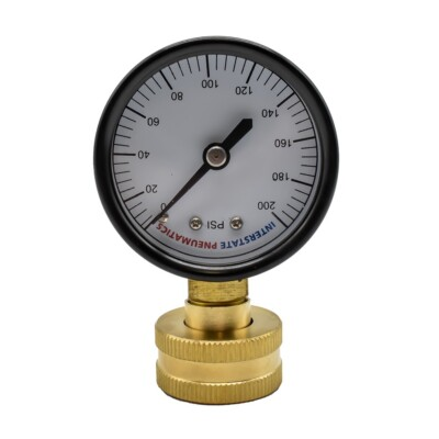 #ad #ad 3 4quot; GHT 2 inch Water Pressure Gauge 200 PSI G2012 200W $15.00