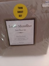 Luxury Microfiber Twin Sheet Set Extra Deep Pockets Fits up to 16" Mattress