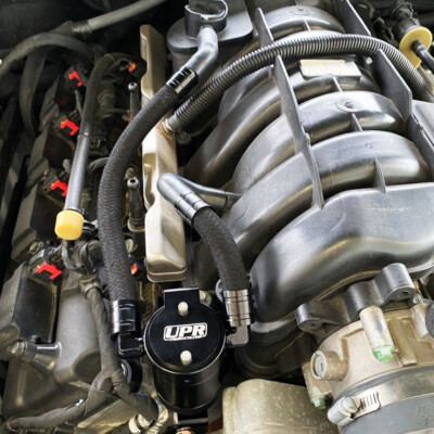 UPR Oil Catch Can Braided Hoses For 11-23 HEMI Passenger 5.7L Charger Challenger