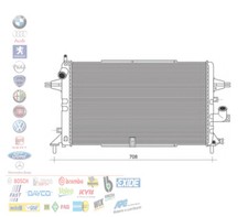 RADIATORE ACQUA MOTORE OPEL ASTRA H L48 ZAFIRA B A05 1.3 1.7 1.9 CDTI 121124