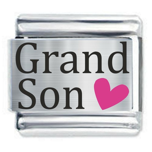 Colorev Daisy Charm - GRANDSON Family 9mm Italian Modular charm bracelets - Picture 8 of 8