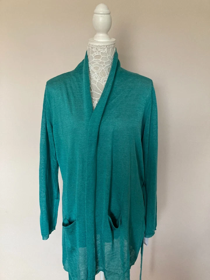 Luisa Spagnoli linen cardigan Size M UK 12 EUR 38 - Image 2 of 4