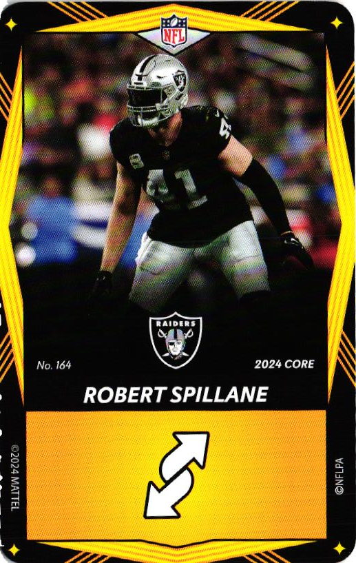 Robert Spillane 2024 Mattel Core Uno Elite NFL Base Yellow #164