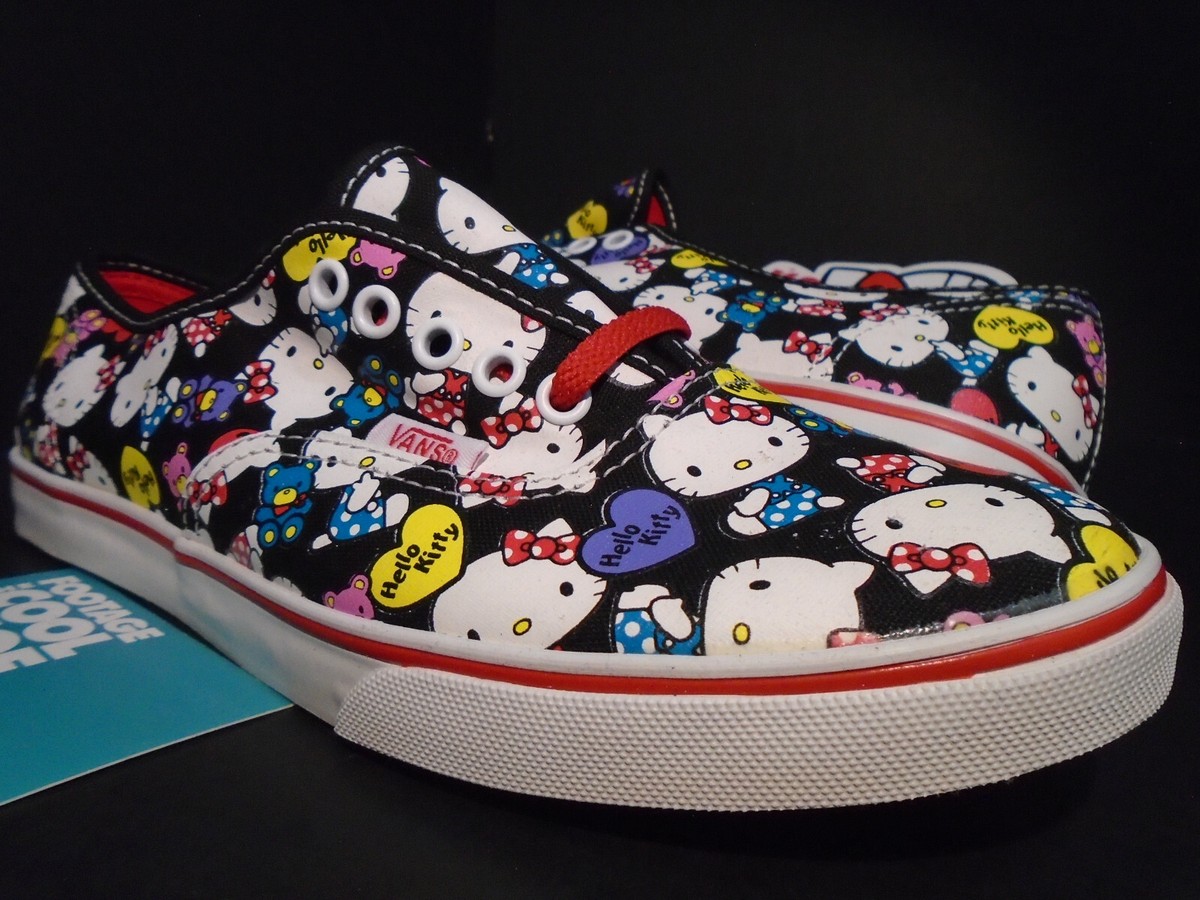 2012 VANS AUTHENTIC LO PRO HELLO KITTY BLACK WHITE RED ERA VN
