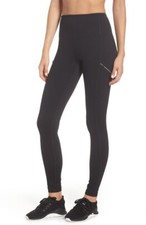 Zella Urban Achiever high waist leggings size XS Black zippered pockets NWOT
