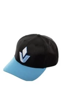 Symmetra Logo Overwatch Blizzard Black Blue Baseball Pre Curve Snapback Hat NWT