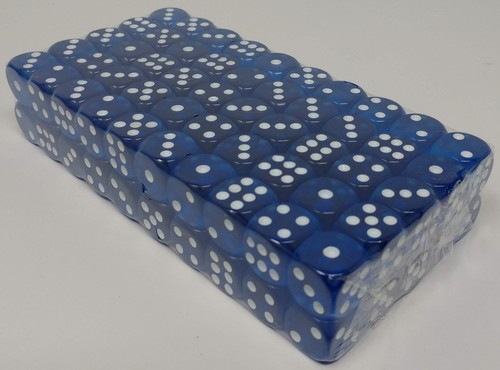 Pack of 100 Dice standard 16mm size (3 translucent colors available) - Picture 9 of 14