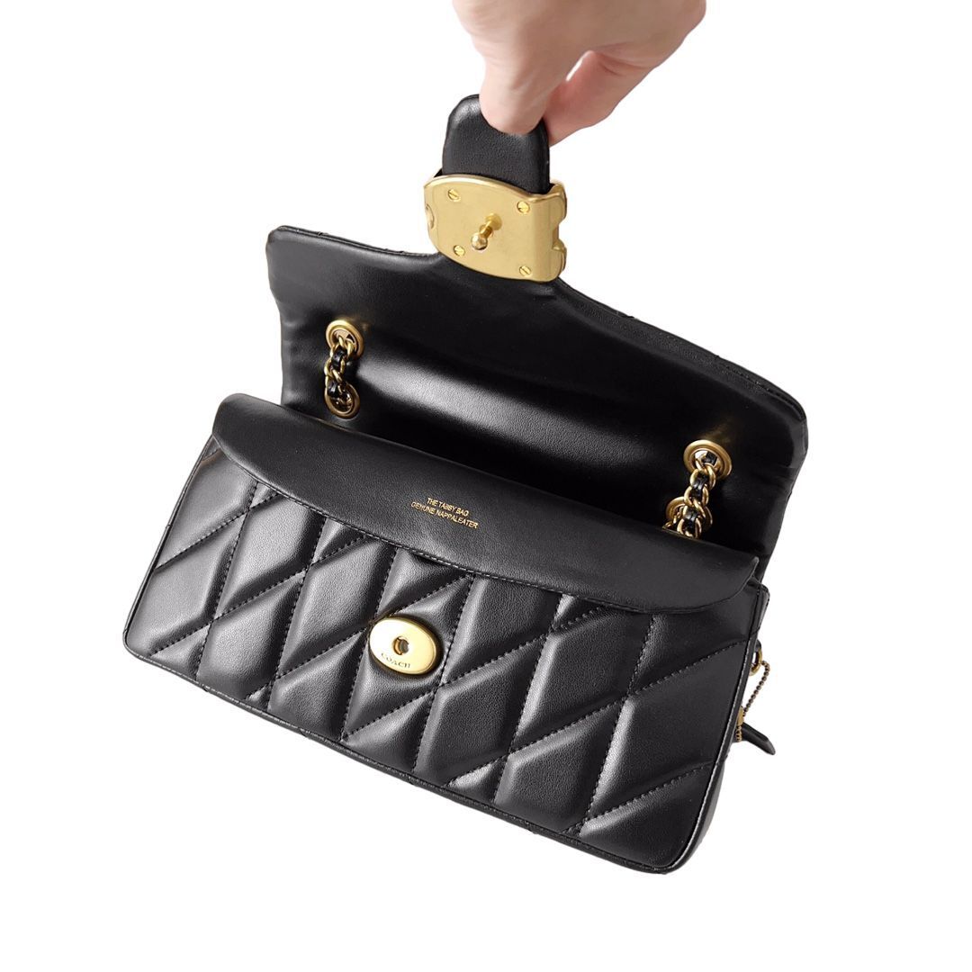 COACH Tabby Shoulder Bag 26 Leather Black CP150 Outlet New