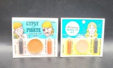 2 VINTAGE HALLOWEEN GYPSY  PRINCESS MAKE-UP KIT DUNHAM PRODUCTS NY UNUSED