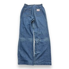 Vintage 70s Levi  s Elastic Jeans Wide Leg Hippie Style For Repair 30  Waist