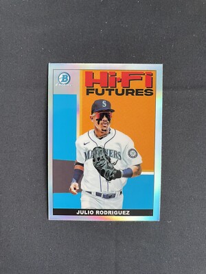 2022 Bowman Chrome Julio Rodriguez Hi-Fi Futures Insert Seattle Mariners #HIFI-4