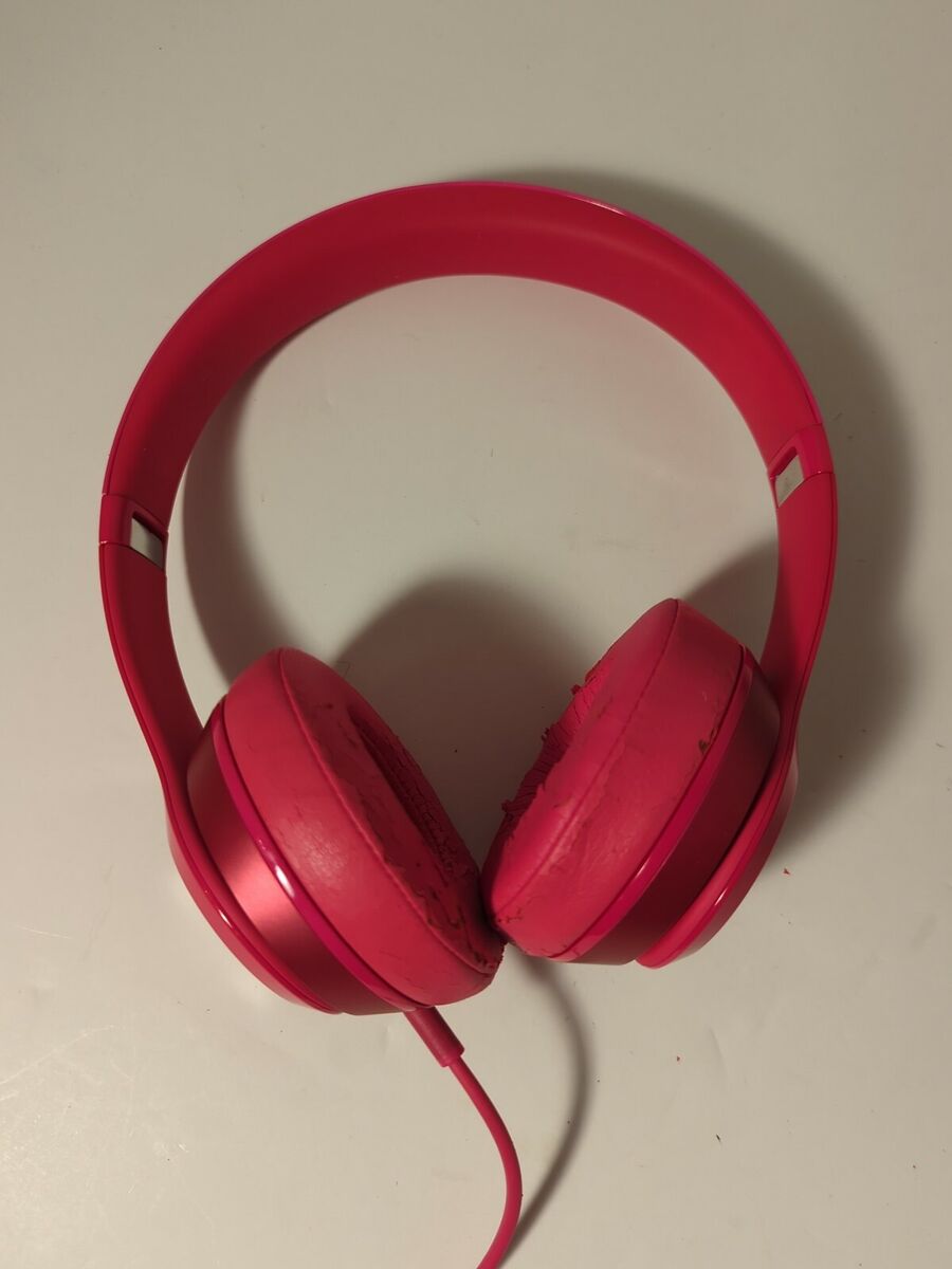 Beats By Dr. Dre Solo2 Wired Headphones Pink BO518 w/Case Beats By Dr. Dre Solo2 Wired Headphones Pink BO518 w/Case