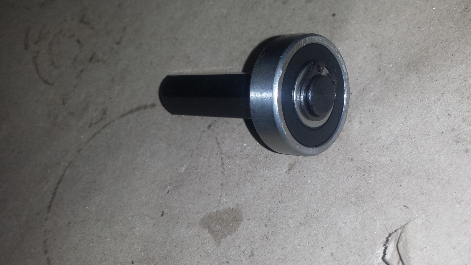 Delta 14" bandsaw thrust bearing shaft w/offset mount & bearing