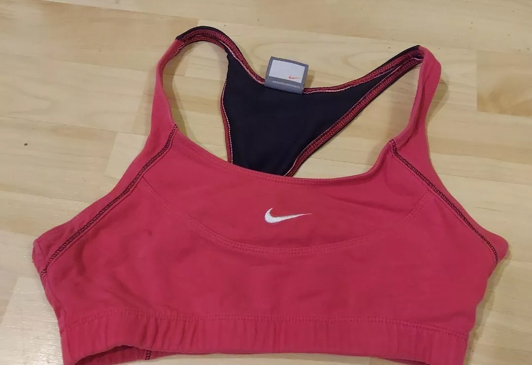 NIKE Women's Size Small (4-6) Maroon Racerback Sports Bra Cotton