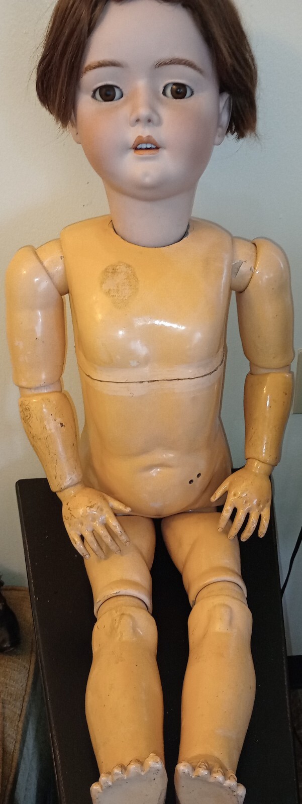 Rare Antique 44 inch Bisque Simon Halbig Handwerck Doll