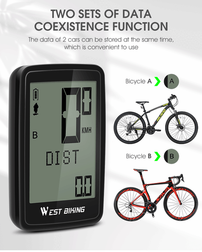 Odómetro inalámbrico para computadora para bicicleta 21 tipos de funciones velocímetro impermeable - Imagen 13 de 22