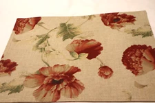 POPPY FIELDS 12 x 17 Floral Cotton Placemat Linens n Things NWT