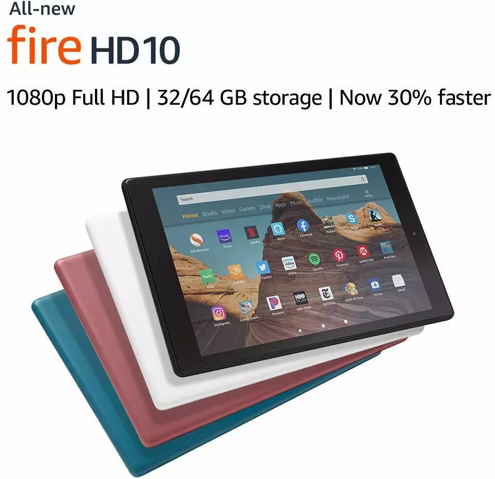 Fire HD 10 (2019)  Alexa-Powered Tablet 