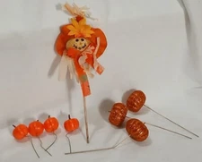 Fall / Autumn / Harvest Time / Halloween Bouquet Add Ins Decoration 8 Pieces