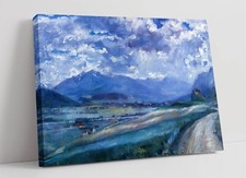 LOVIS CORINTH, INNTAL LANDSCAPE -DEEP FRAMED CANVAS WALL ART PRINT