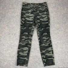 Pilcro And The Letterpress High Rise Skinny Corduroy Pants Green Camo Womens 28