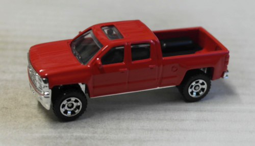 Matchbox 2014 Chevy Chevrolet Silverado 1500 Pickup Truck rot MBX Mattel red ´14 - Afbeelding 1 van 4