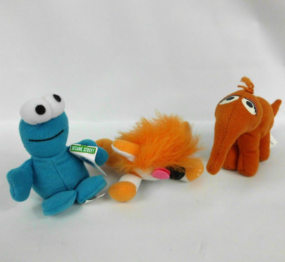 Vintage 1999 Kelloggs Sesame Street Mini Beans Snuffleupagus Barkley Cookie