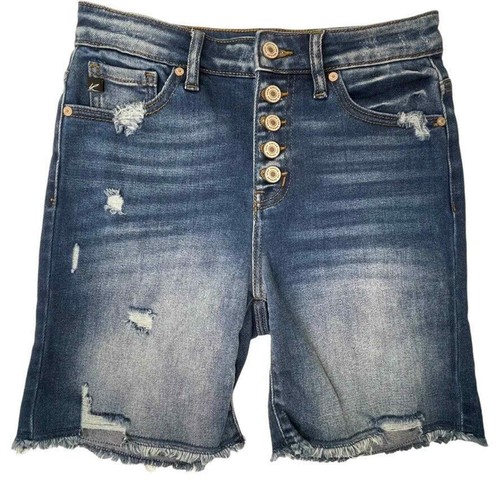 Estilo Distressed Denim Jeans Shorts 