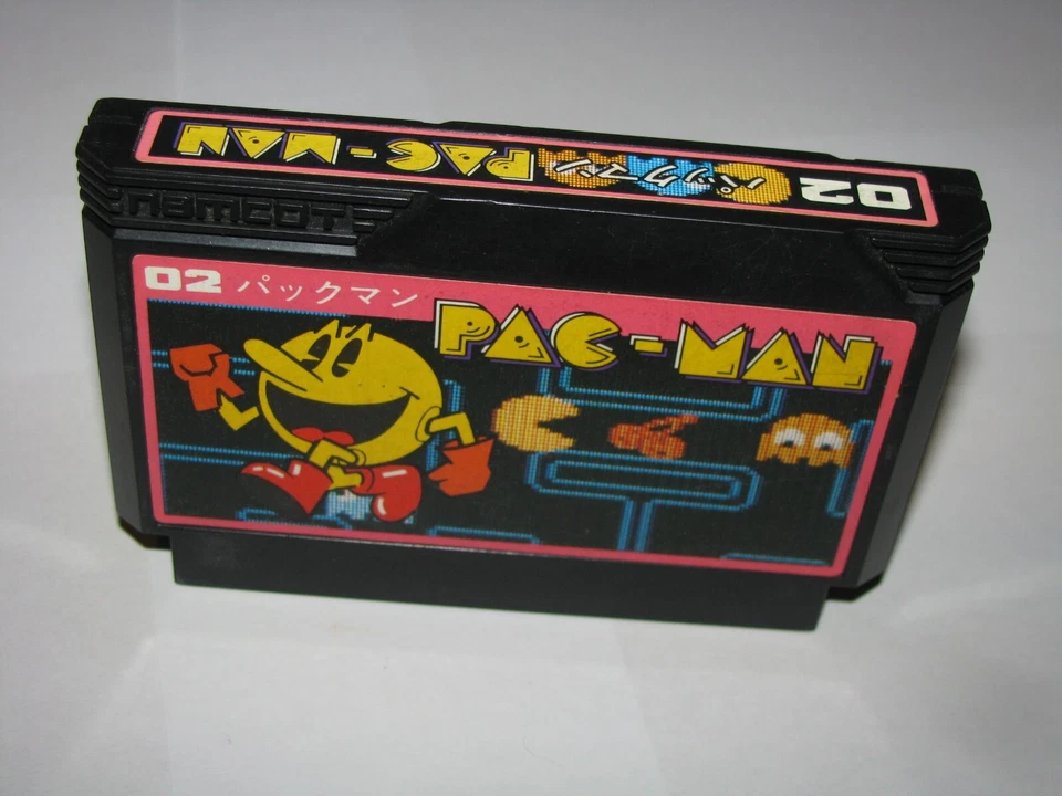 Pacman Pac-Man 1st Print Small Box Famicom NES Japan import boxed CIB US Seller - Image 3 of 4