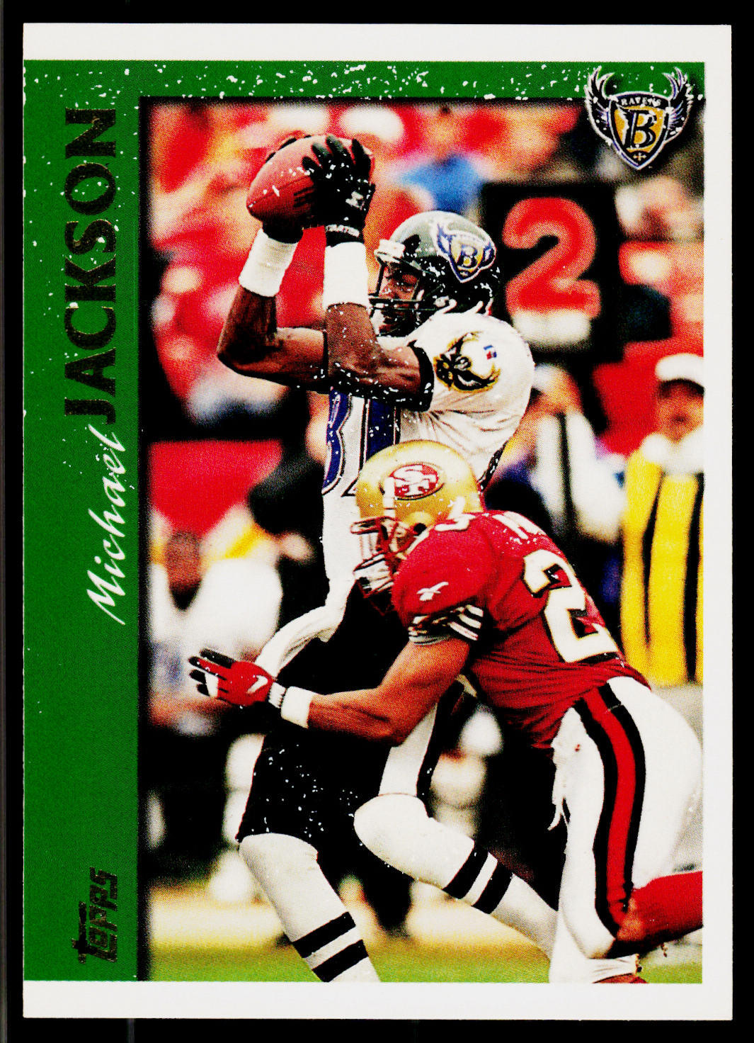 Michael Jackson, 1997 Topps, #253, Baltimore Ravens, Football Card