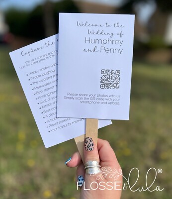 HOCHZEIT PERSONALISIERT HANDFÄCHER GESCHENK FOTO TISCHSPIELE DEKORATION KINDER REQUISITEN
