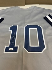 NEW YORK YANKEES #10 Chris Chambliss SIGNED AWAY JERSEY 1977/78 WS Champs JSA