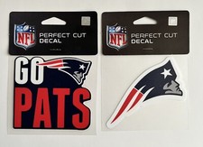 NEW NFL New England Patriots Decal New England Patriots Die-Cut Decals Lot 4x4
