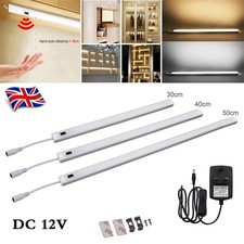 LED PIR Motion Sensor Light Strip Mains Under Cabinet Closet Lights Bar UK Ship