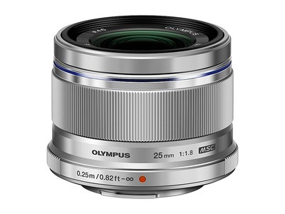 Olympus 25mm f1.8 M-Zuiko silber M4/3 Micro Four Thirds