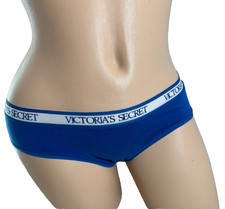VICTORIA'S SECRET WOMEN PANTIES BLUE HIPHUGGER HIPSTER UNDERWEAR MEDIUM NWT