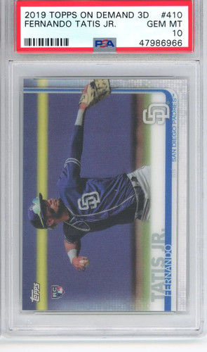 2019 Topps On Demand 3D Fernando Tatis JR. #410 RC Rookie PSA 10