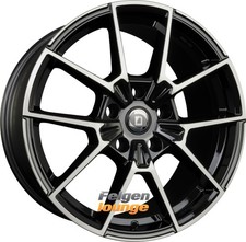 4x DIEWE WHEELS NEVE Black Diamond 8x18 ET52 5x108 Alufelgen 18 Zoll