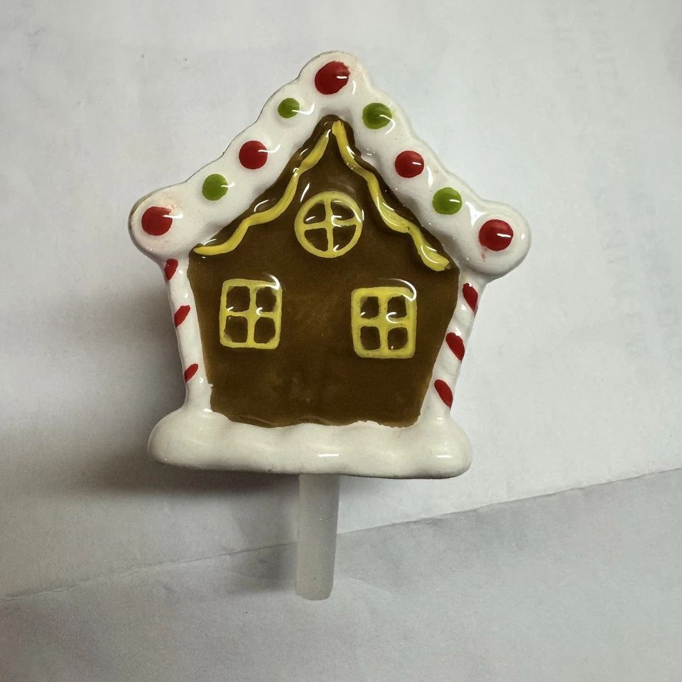 Nora Fleming Casa de Pan de Jengibre Mini Candyland Lane A218 Plato Dije Cerámica Foto 3 de 4