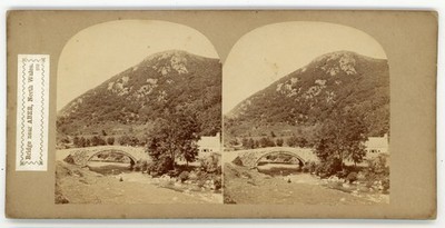 Stereoview Stereoskop Karte Brücke bei Amber Nordwales Sedgfield 
